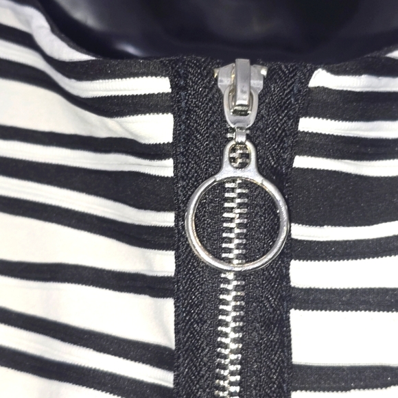 Ashley Stewart Black & White Bodycon Dress - Size 12 - Picture 4 of 5